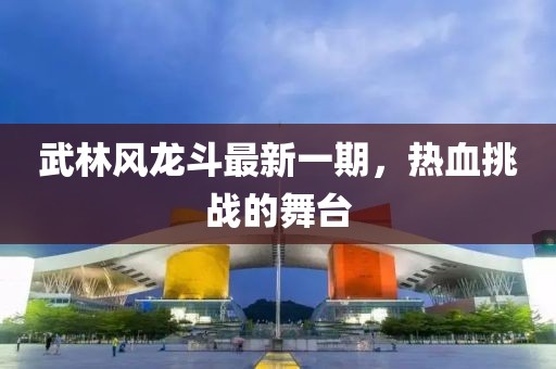 武林風龍斗最新一期，熱血挑戰(zhàn)的舞臺