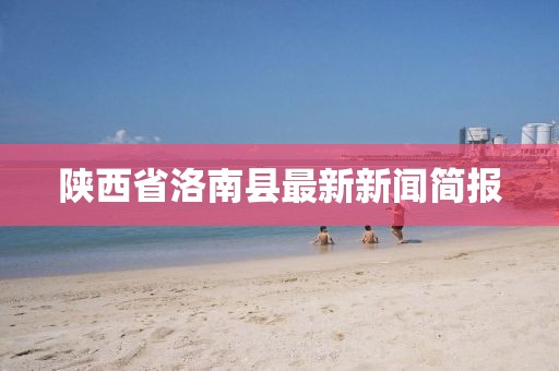 陜西省洛南縣最新新聞簡報