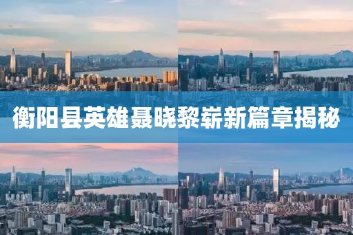 衡陽縣英雄聶曉黎嶄新篇章揭秘