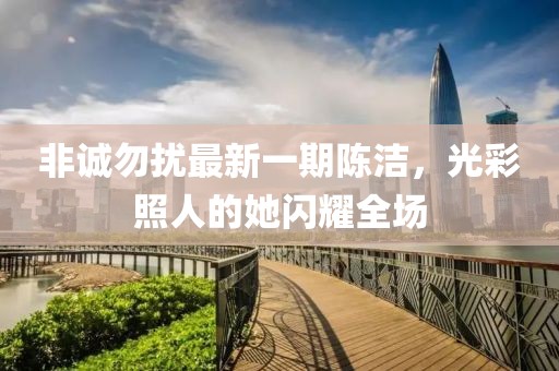 非誠(chéng)勿擾最新一期陳潔，光彩照人的她閃耀全場(chǎng)