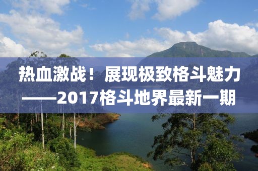 熱血激戰(zhàn)！展現(xiàn)極致格斗魅力——2017格斗地界最新一期