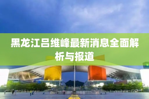 黑龍江呂維峰最新消息全面解析與報道