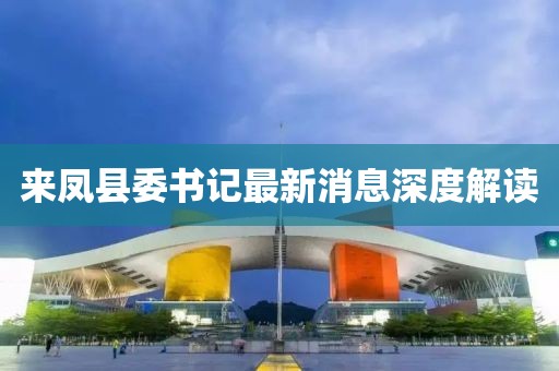 來鳳縣委書記最新消息深度解讀