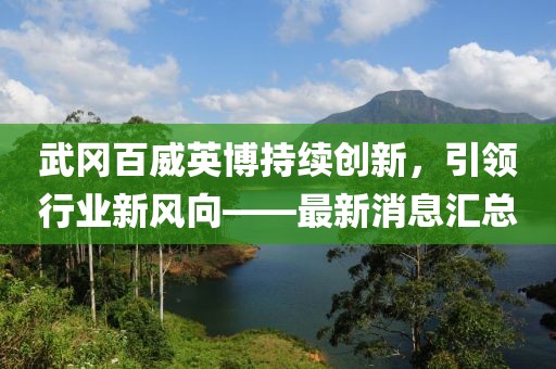 武岡百威英博持續(xù)創(chuàng)新，引領(lǐng)行業(yè)新風(fēng)向——最新消息匯總