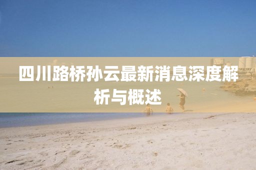 四川路橋孫云最新消息深度解析與概述