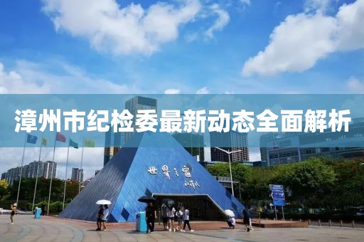 漳州市紀(jì)檢委最新動態(tài)全面解析