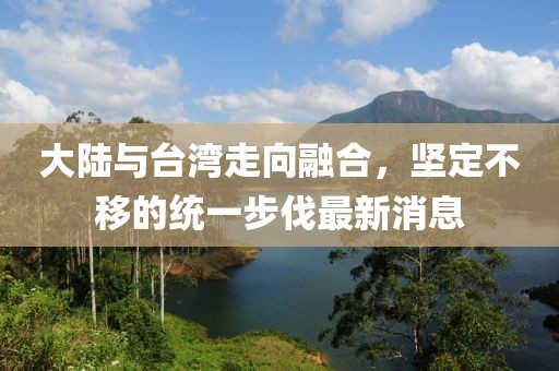 大陸與臺灣走向融合，堅定不移的統(tǒng)一步伐最新消息