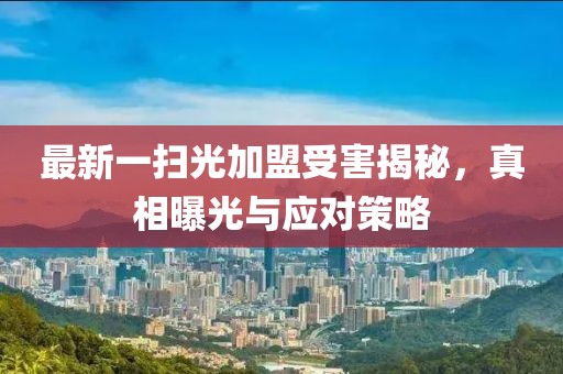 最新一掃光加盟受害揭秘，真相曝光與應(yīng)對策略