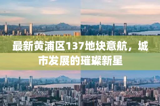 最新黃浦區(qū)137地塊意航，城市發(fā)展的璀璨新星