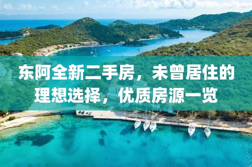 東阿全新二手房，未曾居住的理想選擇，優(yōu)質(zhì)房源一覽