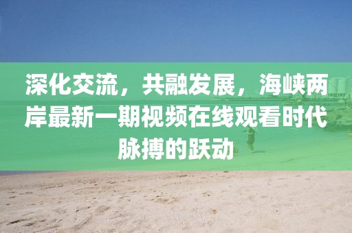 深化交流，共融發(fā)展，海峽兩岸最新一期視頻在線觀看時(shí)代脈搏的躍動(dòng)