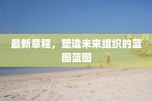 最新章程，塑造未來組織的藍圖藍圖