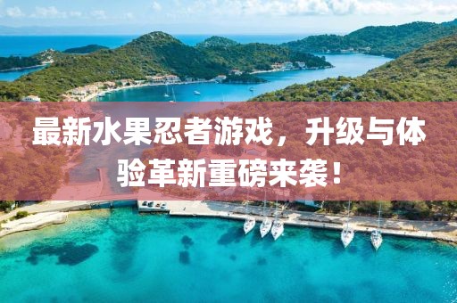 最新水果忍者游戲，升級與體驗革新重磅來襲！