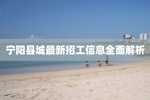 寧陽縣城最新招工信息全面解析