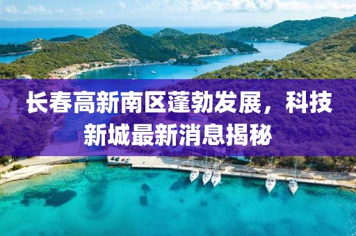 長春高新南區(qū)蓬勃發(fā)展，科技新城最新消息揭秘