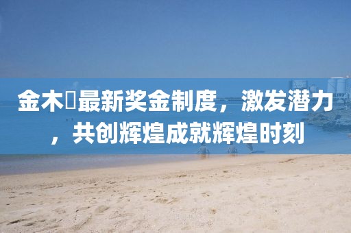金木芃最新獎金制度，激發(fā)潛力，共創(chuàng)輝煌成就輝煌時刻