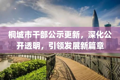 桐城市干部公示更新，深化公開透明，引領(lǐng)發(fā)展新篇章