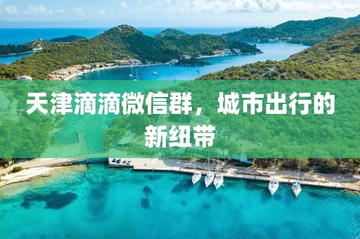 天津滴滴微信群，城市出行的新紐帶