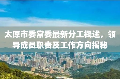 太原市委常委最新分工概述，領(lǐng)導(dǎo)成員職責(zé)及工作方向揭秘