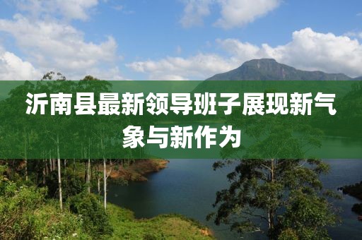 沂南縣最新領(lǐng)導(dǎo)班子展現(xiàn)新氣象與新作為