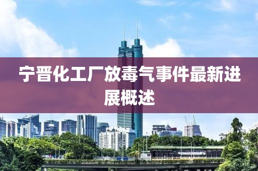寧晉化工廠放毒氣事件最新進(jìn)展概述
