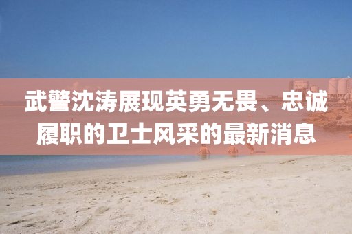 武警沈濤展現(xiàn)英勇無畏、忠誠履職的衛(wèi)士風采的最新消息