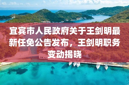宜賓市人民政府關于王劍明最新任免公告發(fā)布，王劍明職務變動揭曉