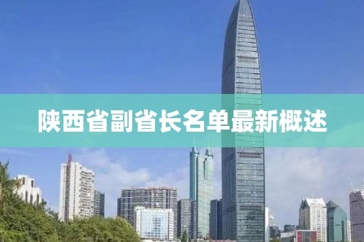 陜西省副省長(zhǎng)名單最新概述