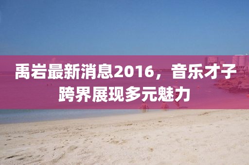 禹巖最新消息2016，音樂才子跨界展現(xiàn)多元魅力