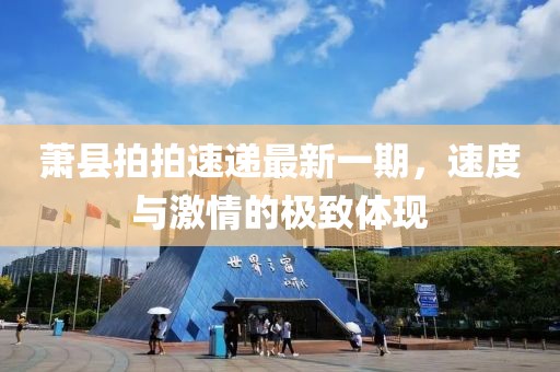 蕭縣拍拍速遞最新一期，速度與激情的極致體現(xiàn)