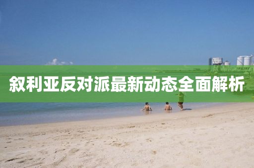 敘利亞反對派最新動態(tài)全面解析