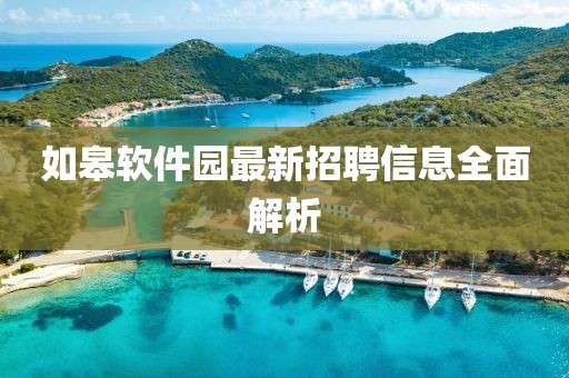 如皋軟件園最新招聘信息全面解析