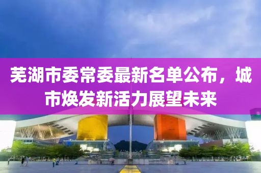 蕪湖市委常委最新名單公布，城市煥發(fā)新活力展望未來