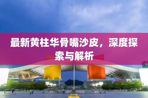 最新黃柱華骨嘴沙皮，深度探索與解析