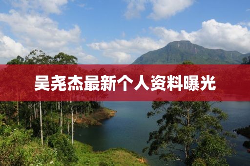 吳堯杰最新個(gè)人資料曝光