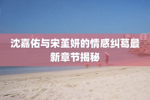 沈嘉佑與宋堇妍的情感糾葛最新章節(jié)揭秘