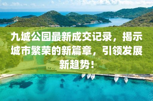 九城公園最新成交記錄，揭示城市繁榮的新篇章，引領(lǐng)發(fā)展新趨勢！
